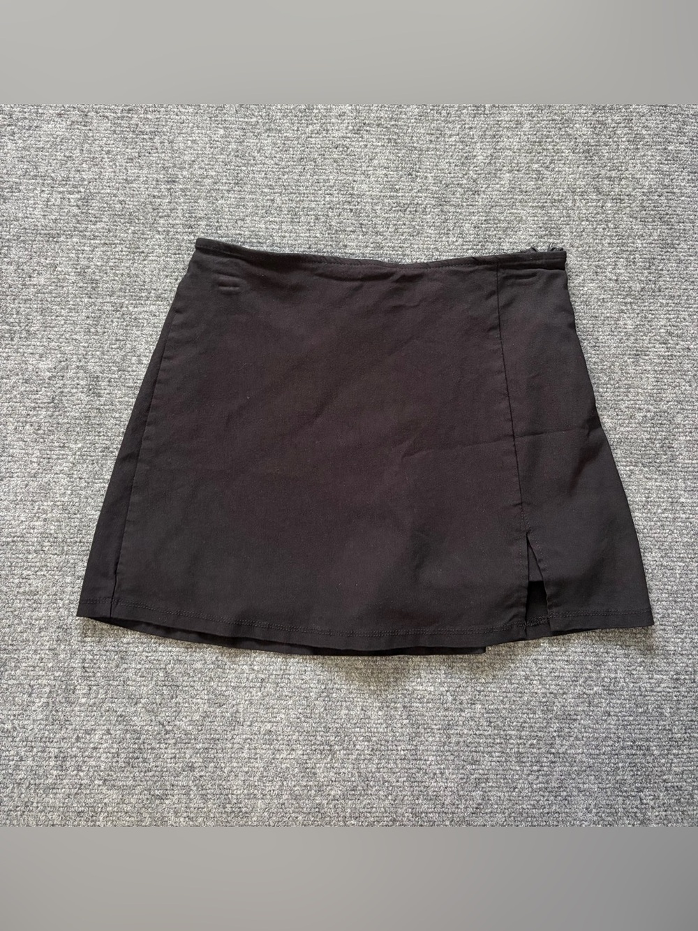Wild Fable Women’s Small Black Mini Skort High Rise Side Zip Front Slit